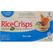 SuperSlim Rice Crisps Sel de Mer Craquelins de Riz 100 g