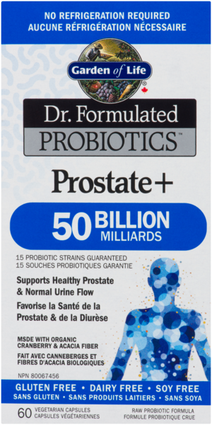 Garden Of Life Dr. Formulated - Probiotiques Prostate+ capsV - Longue conservation