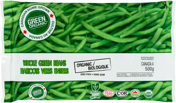 Green Organic Haricots Verts Entiers Biologique 500 g