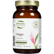 St Francis Herb Farm Ginger High Potency 1000 mg 60 Vegicaps