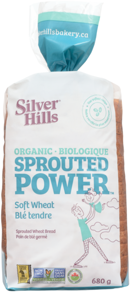Silver Hills Sprouted Power Pain de Blé Germé Blé Tendre Biologique 680 g