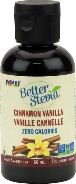 Now F. Stevia Liquide Cannelle Vanille 60Ml
