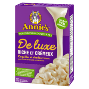 Annie's Repas De Luxe Coquilles Cheddar Blanc Riche Et Crémeux