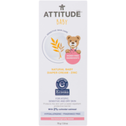 Attitude Natural Baby Diaper Cream - Zinc 75 g