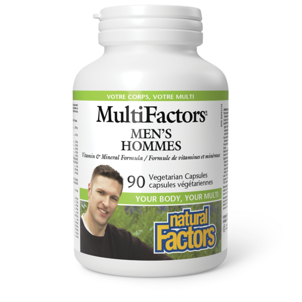 Natural Factors Hommes MultiFactors   90 capsules végétariennes