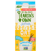 Earth's Own So Fresh Fortified Gluten-Free Oat Beverage Unsweetened Vanilla 1.75 L