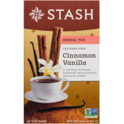 Stash Herbal Tea Caffeine-Free Cinnamon Vanilla 18 Tea Bags 25 g