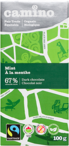 Camino Chocolat Noir à la Menthe 100 g