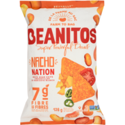 Beanitos Croustilles de Haricots Blancs Nacho Nation 128 g