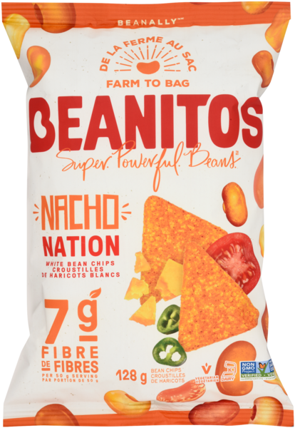 Beanitos Croustilles de Haricots Blancs Nacho Nation 128 g
