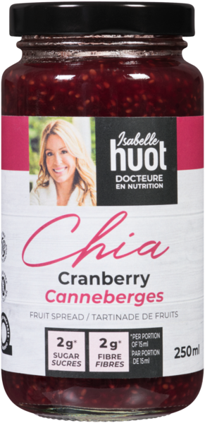 Isabelle Huot Canneberge Chia 250Ml