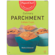 PaperChef 12 Culinary Parchment Lotus Cups Multi-Coloured