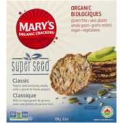 Mary's Organic Crackers Super Seed Classique 155 g
