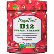 Megafood Vitamine B-12 Énergie Canneberge 70 Gelifiés