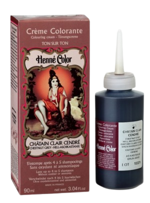 Henné Color Crème Châtain Clair Cendré