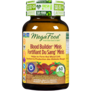 MegaFood Blood Builder Minis with Beets, Oranges & Broccoli 60 Tablets