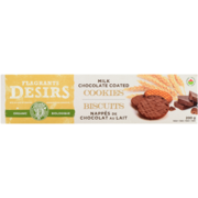 Flagrants Desirs Milk Chocolate Coated Cookies Organic 4 Freshness Bags of 5 Cookies 200 g