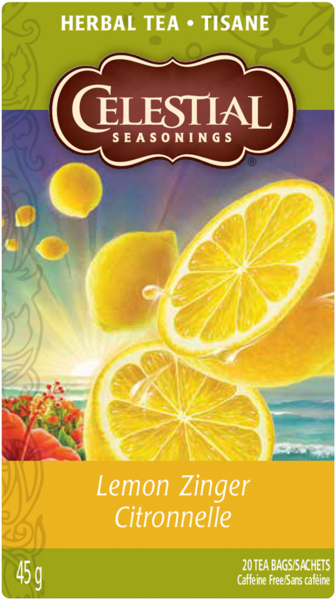 Celestial Seasonings Lemon Zinger Herbal Tea 20 Tea Bags 45 g