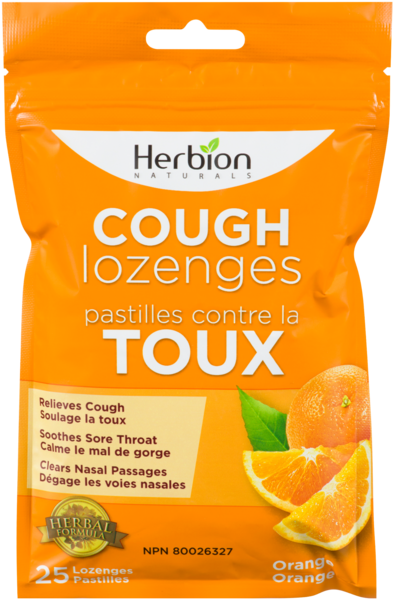 Herbion Naturals Pastilles Contre la Toux Orange 25 Pastilles