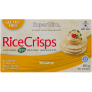 SuperSlim Rice Crisps Sesame 100 g