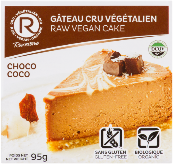 Rawesome Gâteau Cru Végétalien Choco Coco 95 g