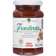 Rigoni di Asiago Fiordifrutta Strawberries & Wild Strawberries Organic Fruit Spread with Pectin 188 ml