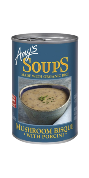 Amy's Kitchen Soupes Bio ~   Bisque De Champignons Avec Cèpes