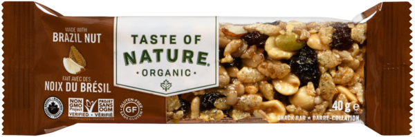 Taste of Nature Organic Barre-Collation 40 g