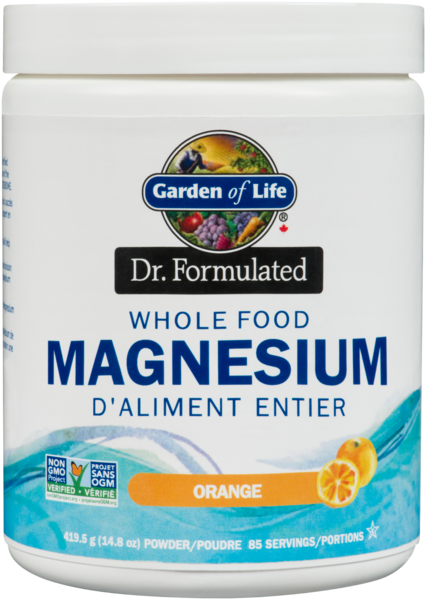 Garden Of Life Dr. Formulated - Magnésium d'aliments entiers (Orange)