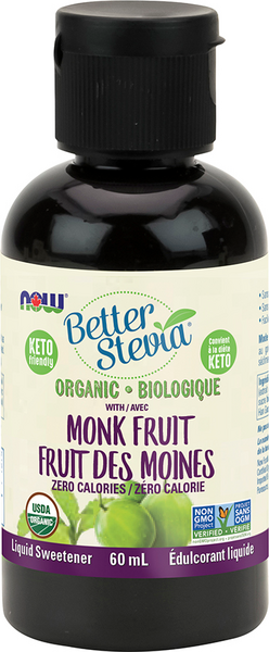 Now Foods Bio Stevia Avec Bio Fruit De Moines 60Ml