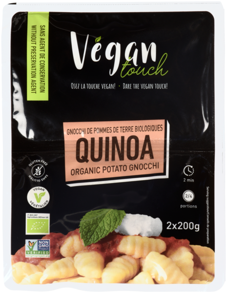 Végan Touch Gnocchi de Pommes de Terre Biologiques Quinoa 2 x 200 g