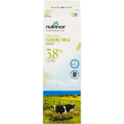 Nutrinor Cooperative Organic Nordic Milk Whole 3,8 M.F. 1 L