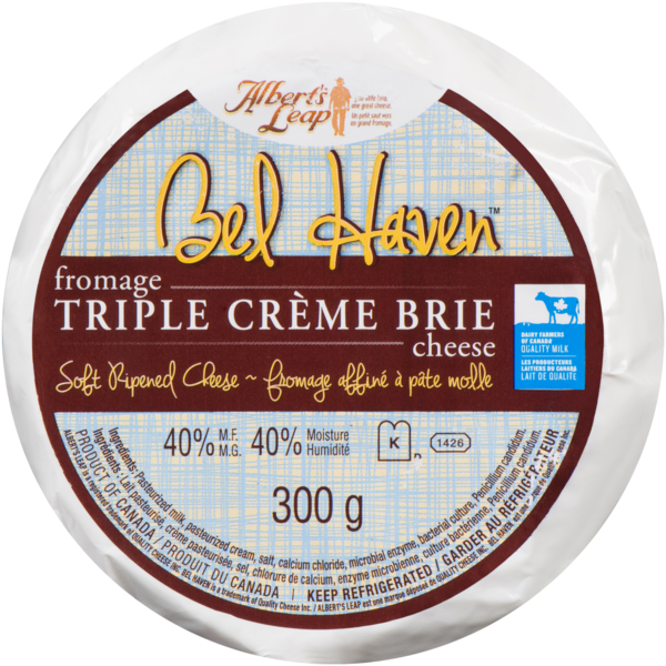 Albert's Leap Bel Haven Triple Crème Brie Fromage 40% M.G. 300 g