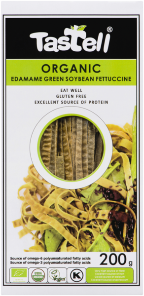 Tastell Fettucine au Soja Vert Edamame Biologique 200 g