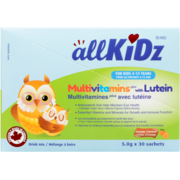 allKiDz Drink Mix Multivitamins Plus with Lutein Orange Flavour for Kids 4-13 Years 30 Sachets x 5.0 g