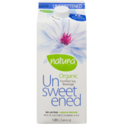 Natur-a Organic Unsweetened Fortified Soy Beverage 1.89 L