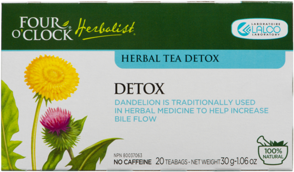 Four O'Clock Herbalist Herbal Tea Detox 20 Teabags 30 g
