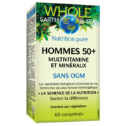 Whole Earth & Sea® Multivitamine et minéraux, Hommes 50+ 60 comprimés