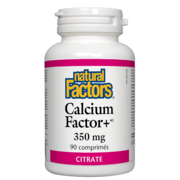 Natural Factors Calcium Factor+(MD) citrate 350 mg 90 comprimés