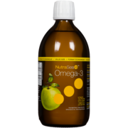 NutraSea +D Format Économique Omega-3 Saveur de Pomme Liquide 500 ml