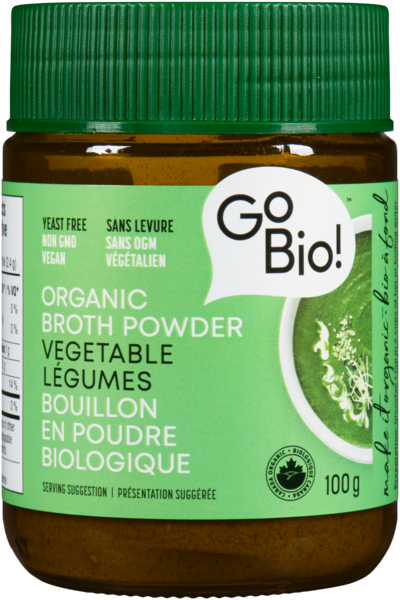 GoBio! Bouillon en Poudre Biologique Légumes 100 g