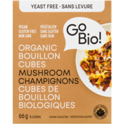 GoBio! Organic Bouillon Cubes Mushroom 6 Cubes 66 g