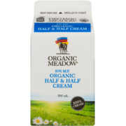 Organic Meadow Organic Half & Half Cream 10% M.F. 500 ml