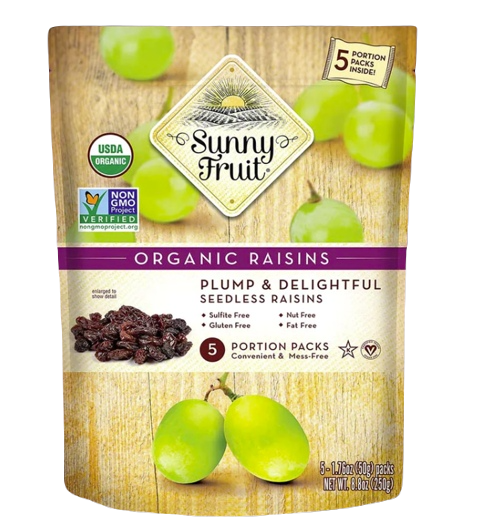 Sunny Fruit Raisins Secs Biologiques