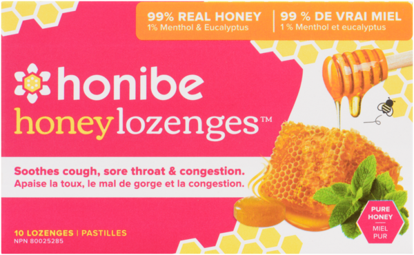 Honibe Honey Lozenges Miel Pur 10 Pastilles