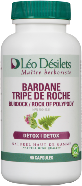 Léo Désilets Bardane Tripe de Roche Détox 90 Capsules