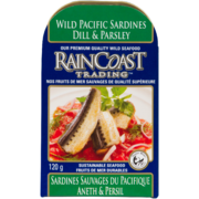 Raincoast Trading Wild Pacific Sardines Dill & Parsley 120 g
