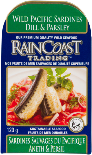 Raincoast Trading Sardines Sauvages du Pacifique Aneth & Persil 120 g