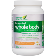 Genuine Health Fermented Whole Body Nutrition with Greens+ Superfood Powder, Natural Vanilla Chai, Vegan, Non GMO, 525g Tub, 30 