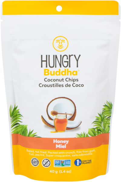 Hungry Buddha Croustilles de Coco Miel 40 g